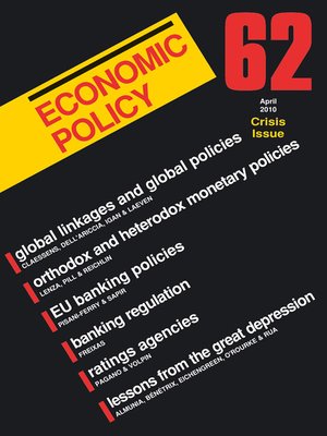 cover image of Economic Policy 62